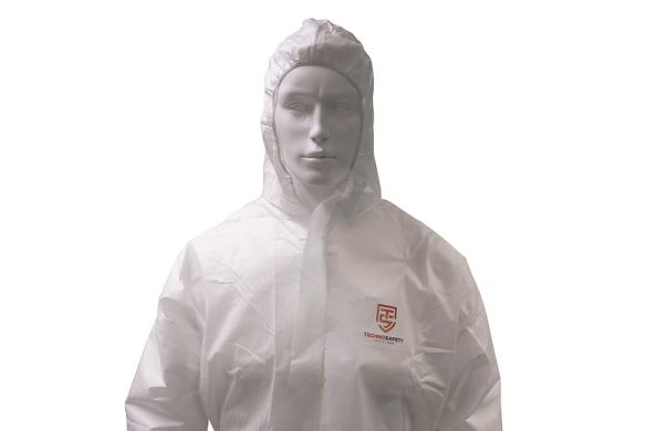 Technosafety wegwerp overall, Cat III, Type 5/6, Wit, Anti-statisch, Maat XL