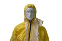 Technosafety wegwerp overall, Cat III, Type 3/4/5/6, Geel, Anti-statisch, Dubbele rits, Maat L