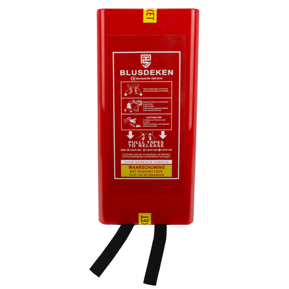 Technosafety Blusdeken | 180 x 180 cm | Hardcase