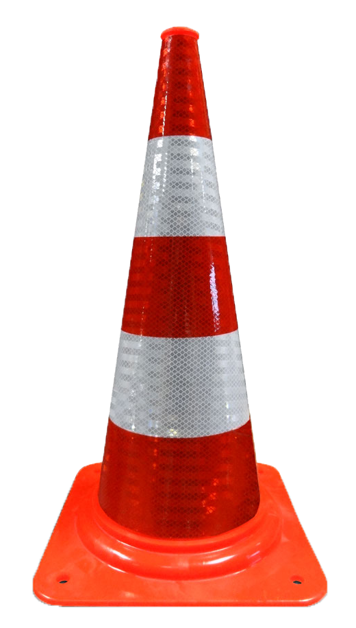 Pion Oranje | 75 cm | Reflecterend | PVC