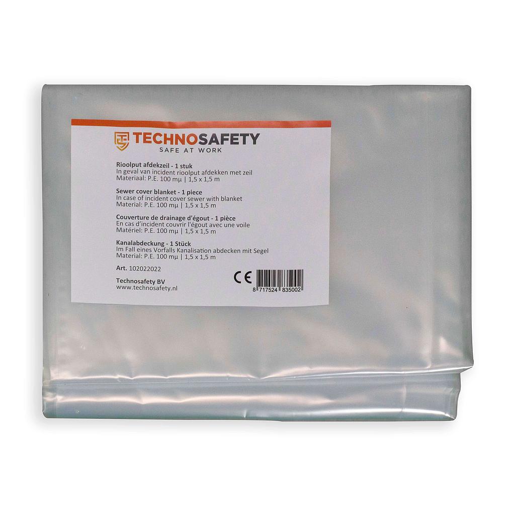 Technosafety Riool afdekzeil | 150 x 150 cm
