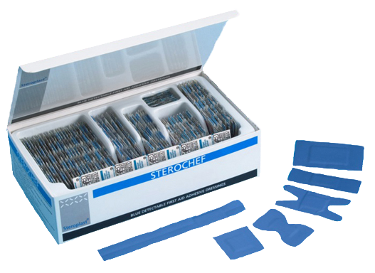 Steroplast HACCP Pleister assortiment 5638S | 100 stuks | Plastic