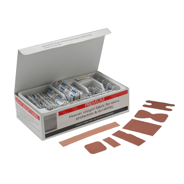 Steroplast Pleister assortiment 6038S | 100 stuks | Textiel