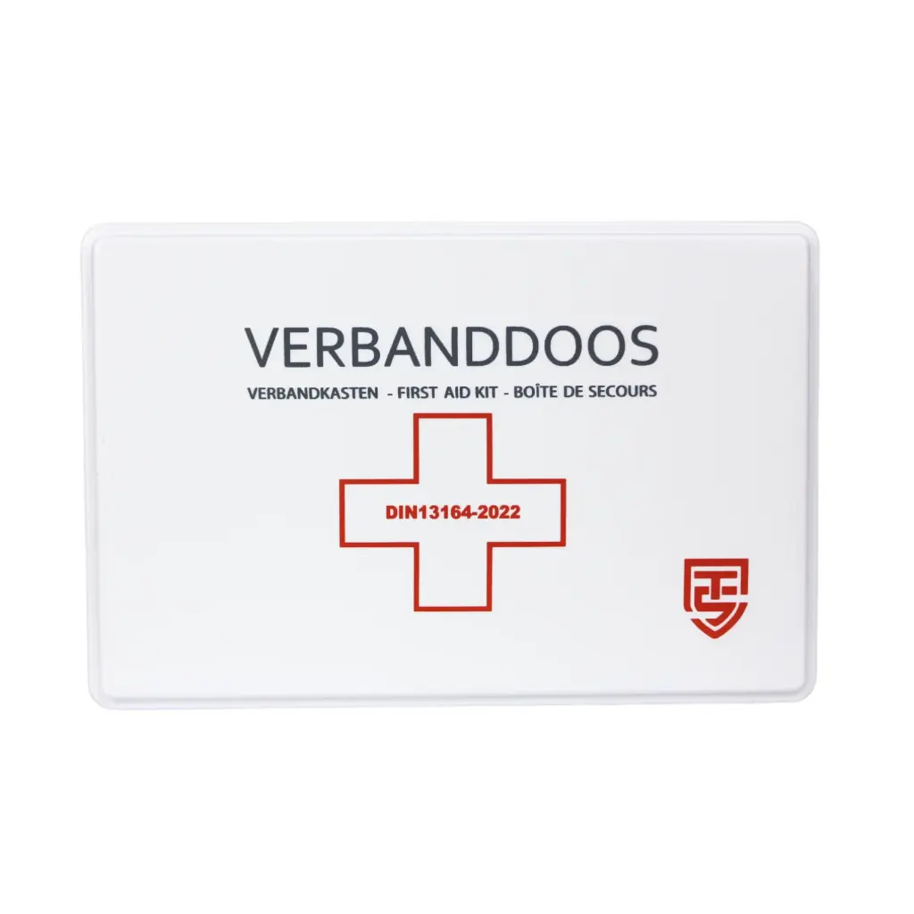 Technosafety Verbanddoos | DIN13164-2022 | Met wandhouder