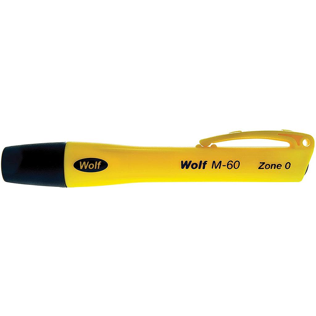 Wolf mini Zaklamp M-60 | ATEX zone 0, 1 en 2 | Incl. batterijen