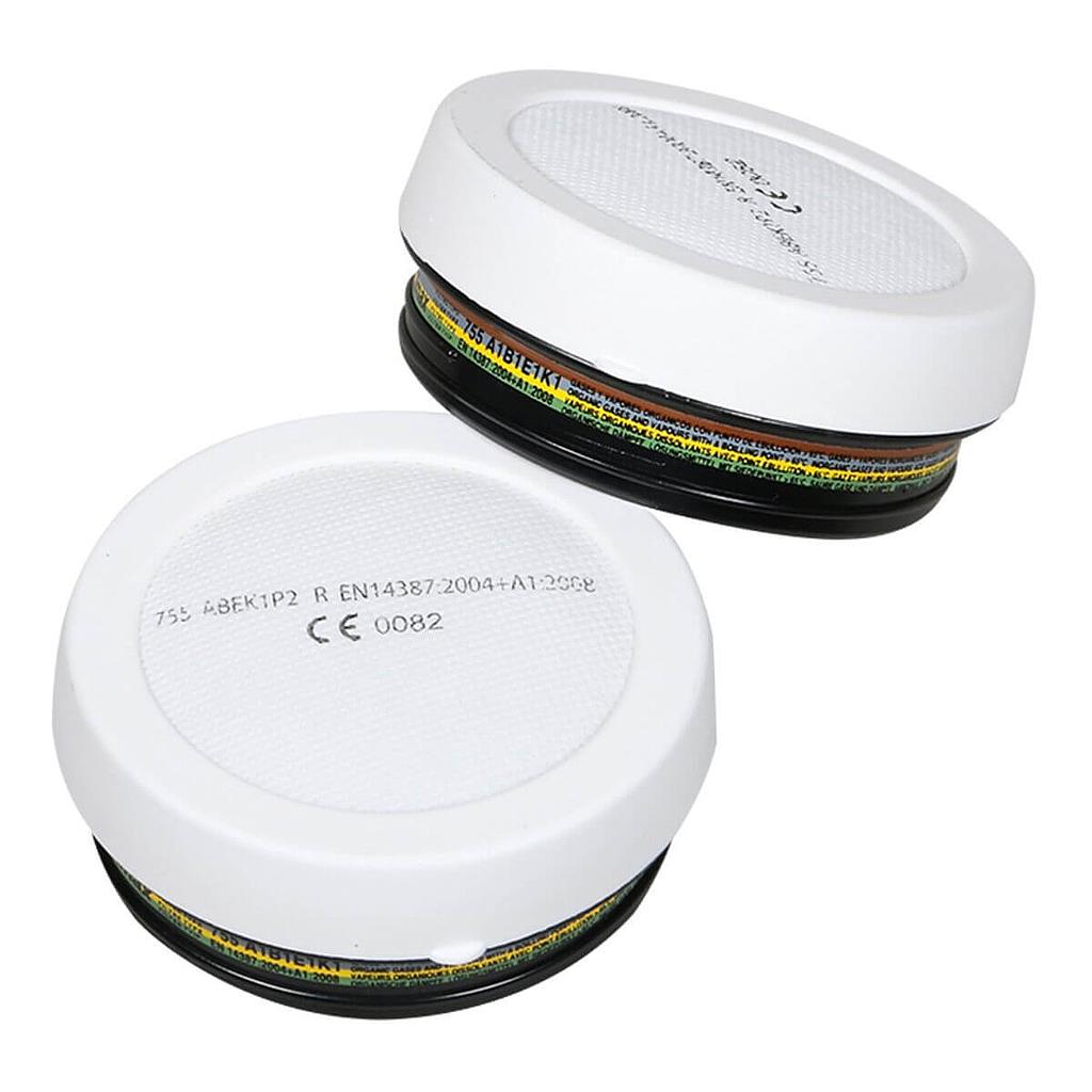 Climax Filters 755 / 756 | A1B1E1K1P2 | Voor 755, 756 en 810 masker | 2 filters | Schroefdraad