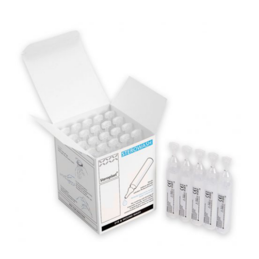 Steroplast Oog- en wondspoeling 1400W | 25 x 20 ml pods | NaCl 0,9% 