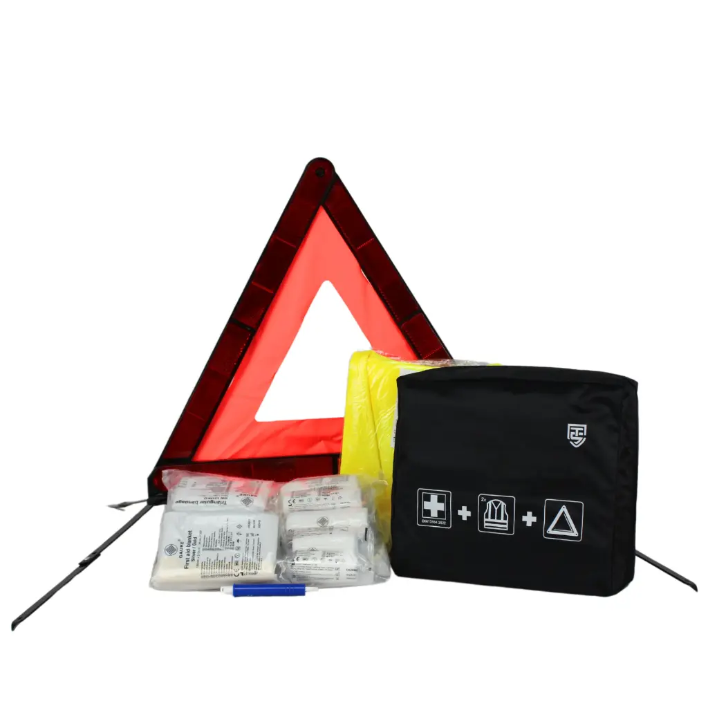 Technosafety Auto Veiligheidsset in tas | 5-delig