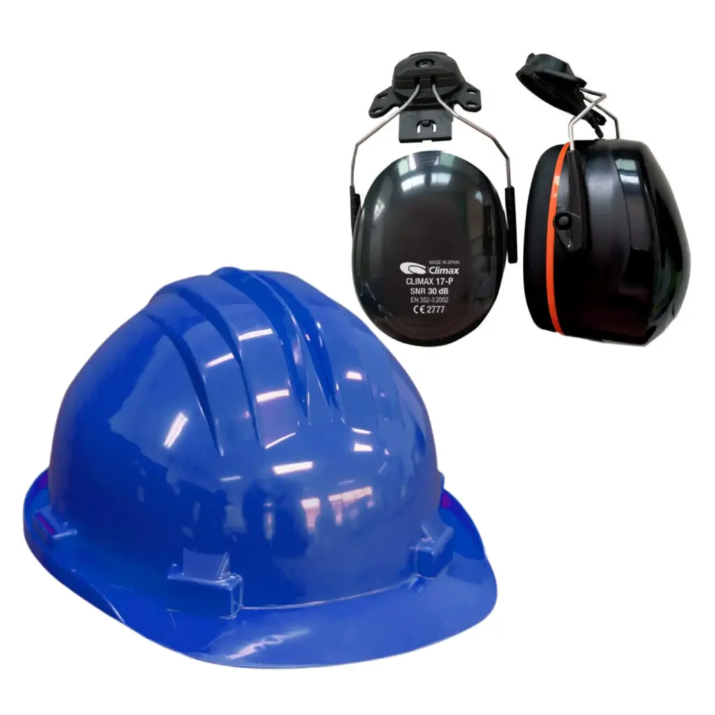 Climax Veiligheidshelm RS5 | Blauw | Schuifband | Incl. 17-P Oorkappen