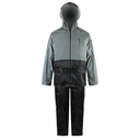 C-Line reflecterend Regenpak met capuchon | Maat XL | Reflectie jas met zwarte broek