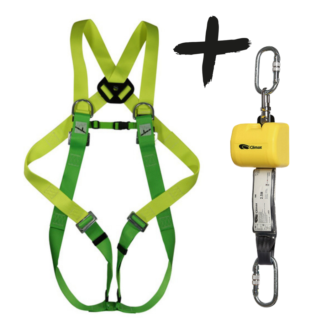 Climax Valbeveiliging set Harnas 27-C | Incl. Valstopapparaat 2,5 m 