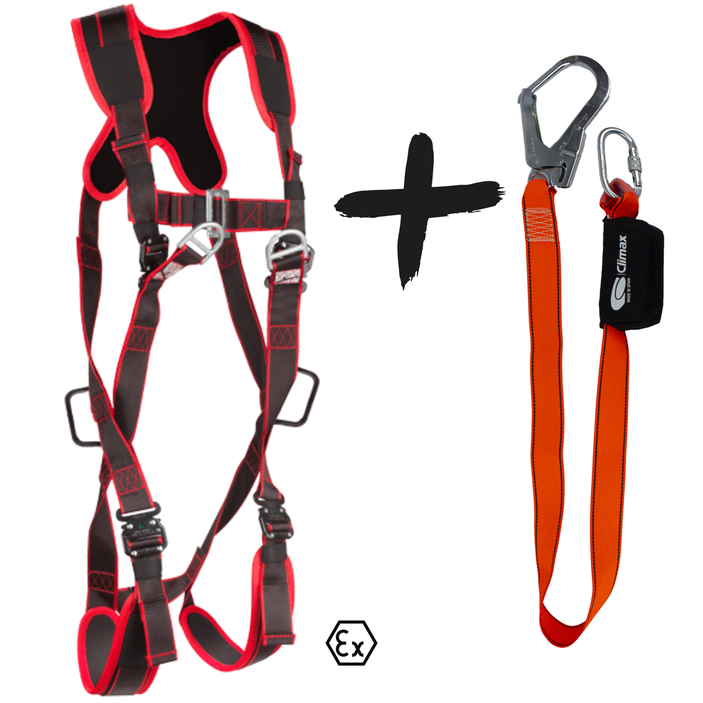 Climax Valbeveiliging set Harnas 21-C Plus | Incl. Vallijn 31-A 