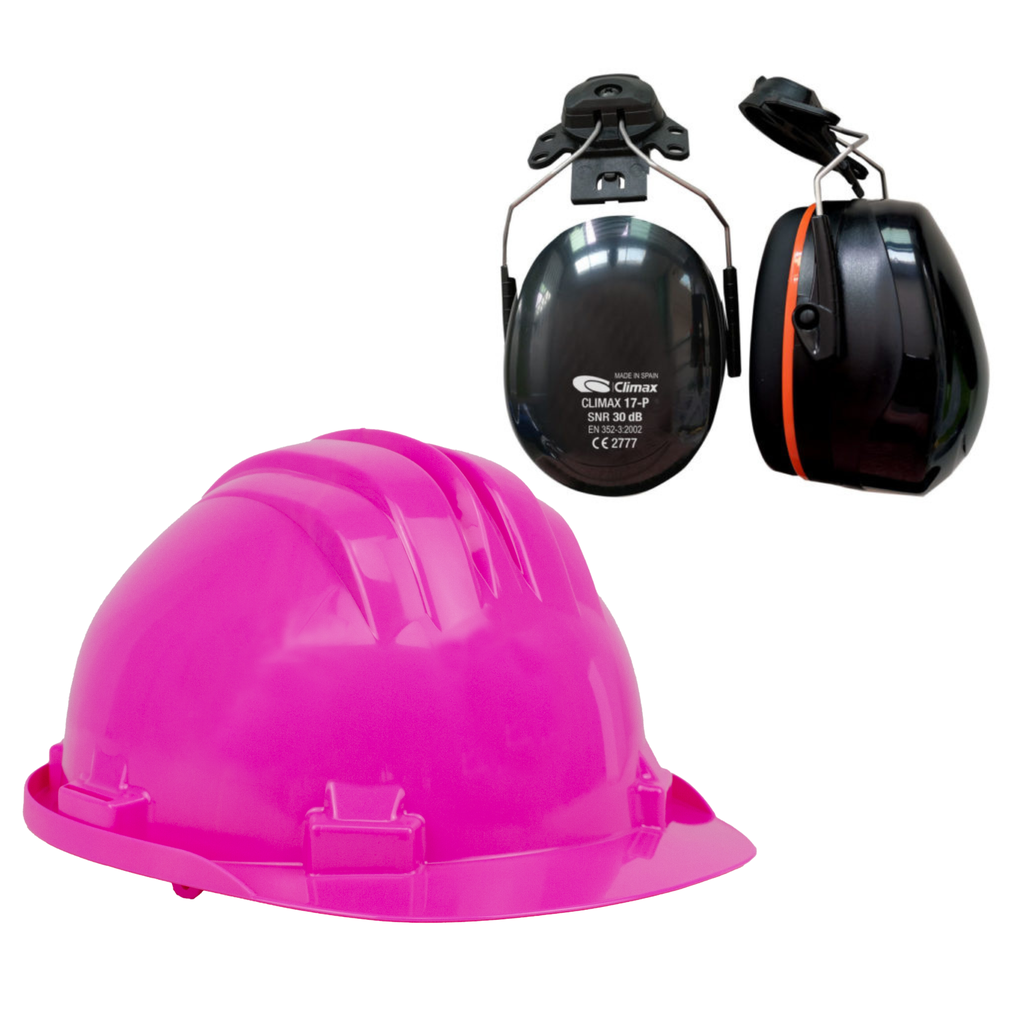Climax Veiligheidshelm RS5 | Roze | Schuifband | Incl. 17-P Oorkappen