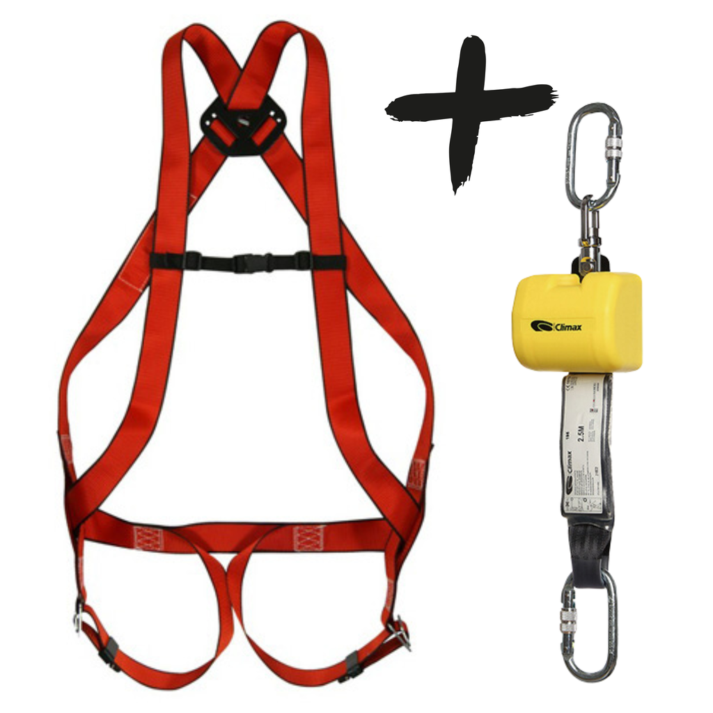 Climax Valbeveiliging set Harnas 10 Basic | Incl. Valstopapparaat 2,5 m 