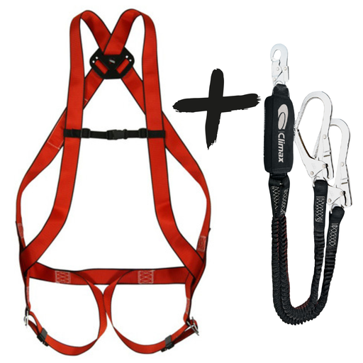 [501066001C] Climax Valbeveiliging set Harnas 10 Basic | Incl. dubbele Vallijn 51 